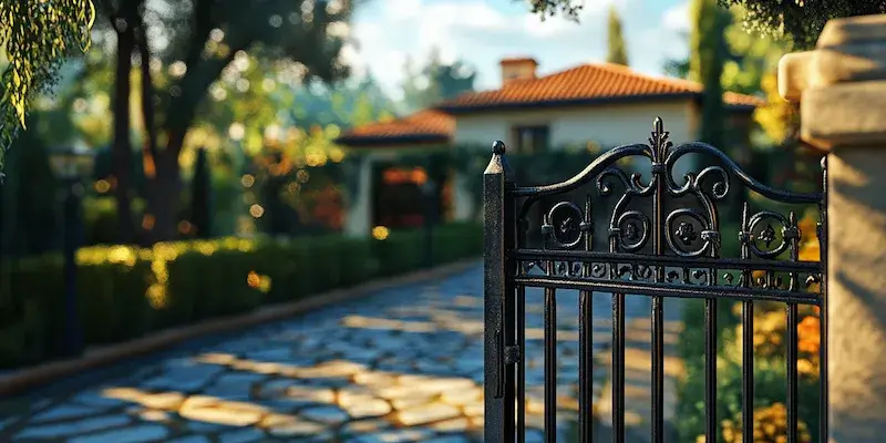 Modern Zaun aus Polen