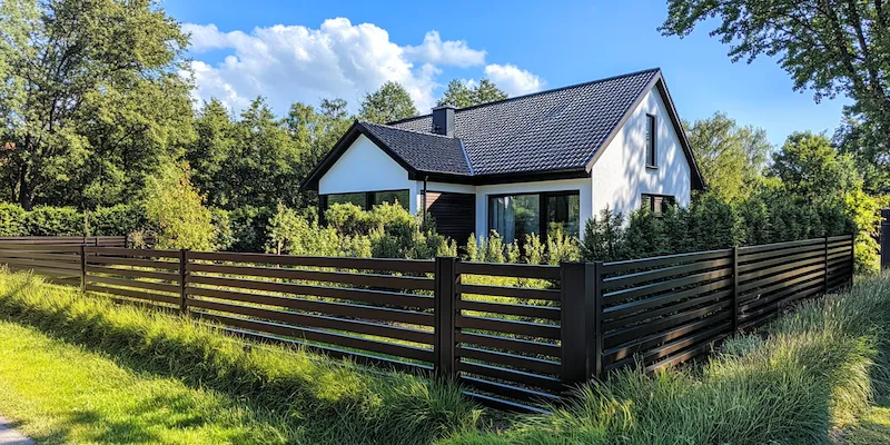 Polnische Metallzaune