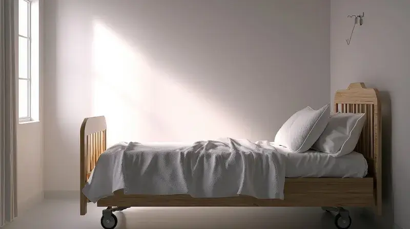 Łóżka rehabilitacyjne drewniane