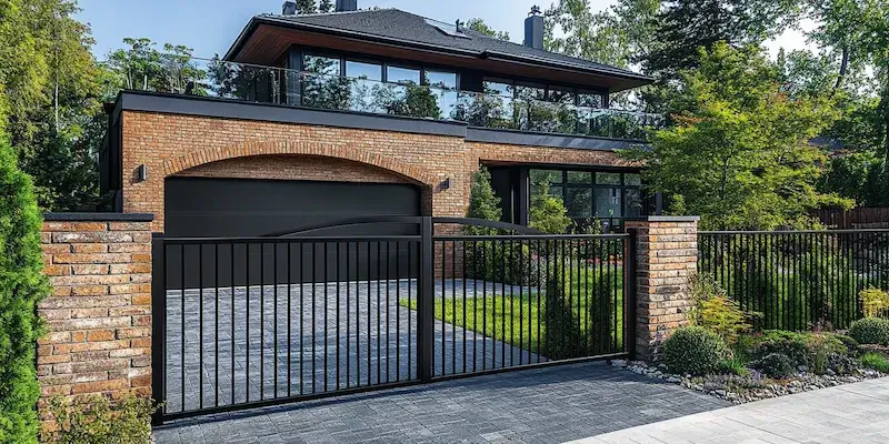 Metallzaun aus Polen mit Montage